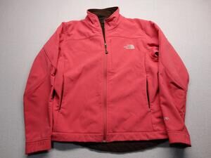The North Face Jacket Womens Medium Pink Apex Softshell Full Zip Coat Warm